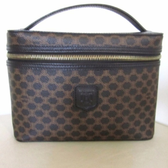 Celine Handbags - Celine Macadam Cosmetic Toiletry Handbag SOLD!